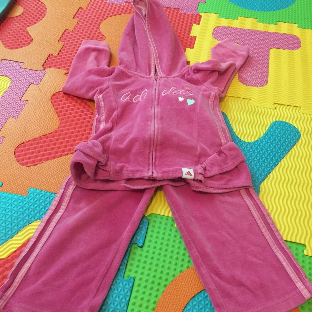 Adidas Pink Sweatsuit 12M preowned